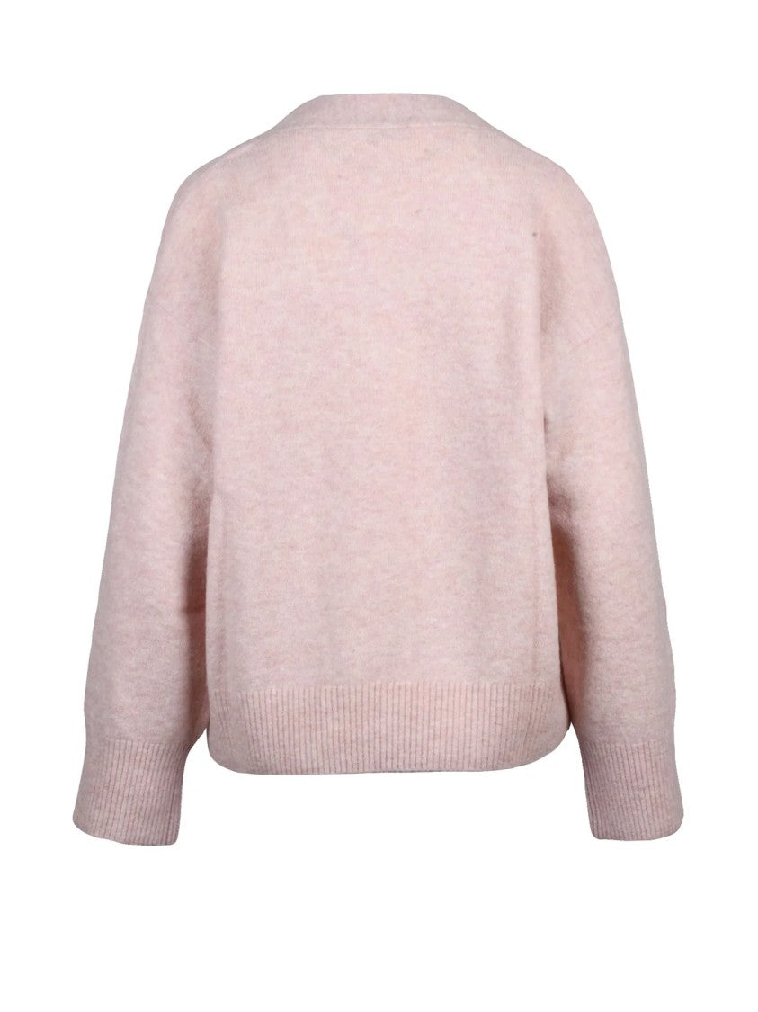 Ballantyne Relaxed V-Neck Pullover In Soft Alpaca Wool Blend