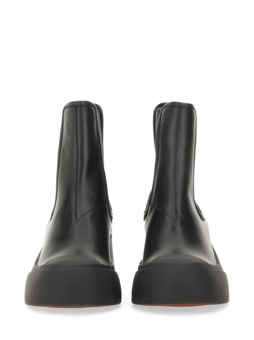 Marni Block Heel Calf Leather Boots