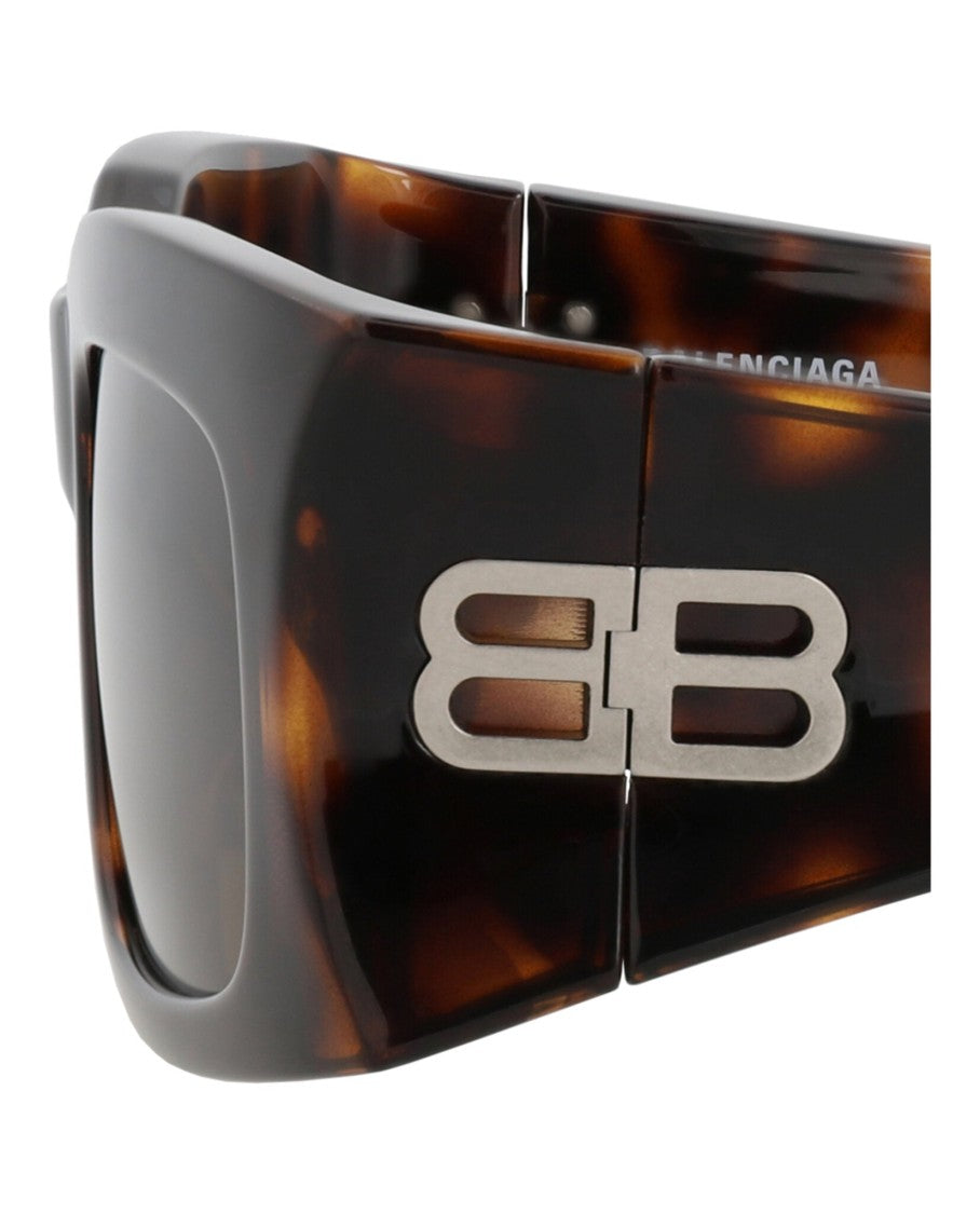 Balenciaga Square-Frame Tortoiseshell Bio Injection Sunglasses