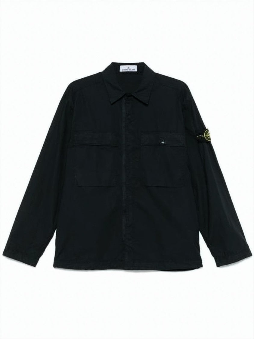 Stone Island Long-Sleeve Shirt With Concealed Placket