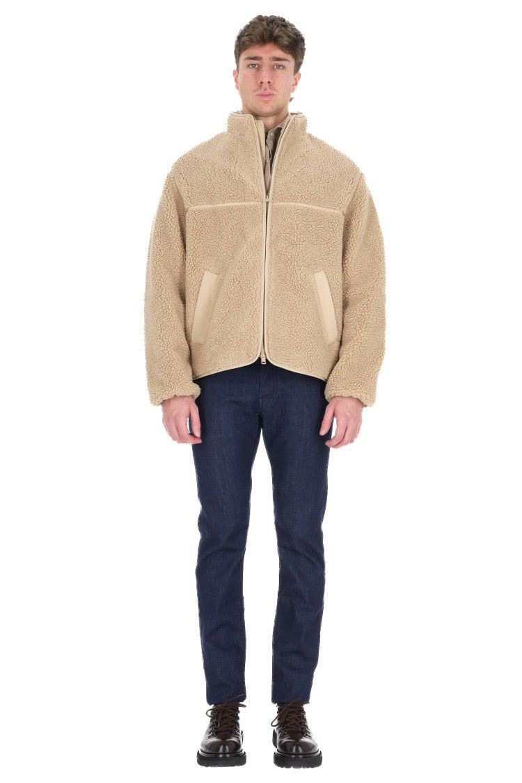Maison Kitsuné Oversized Teddy Bomber Jacket