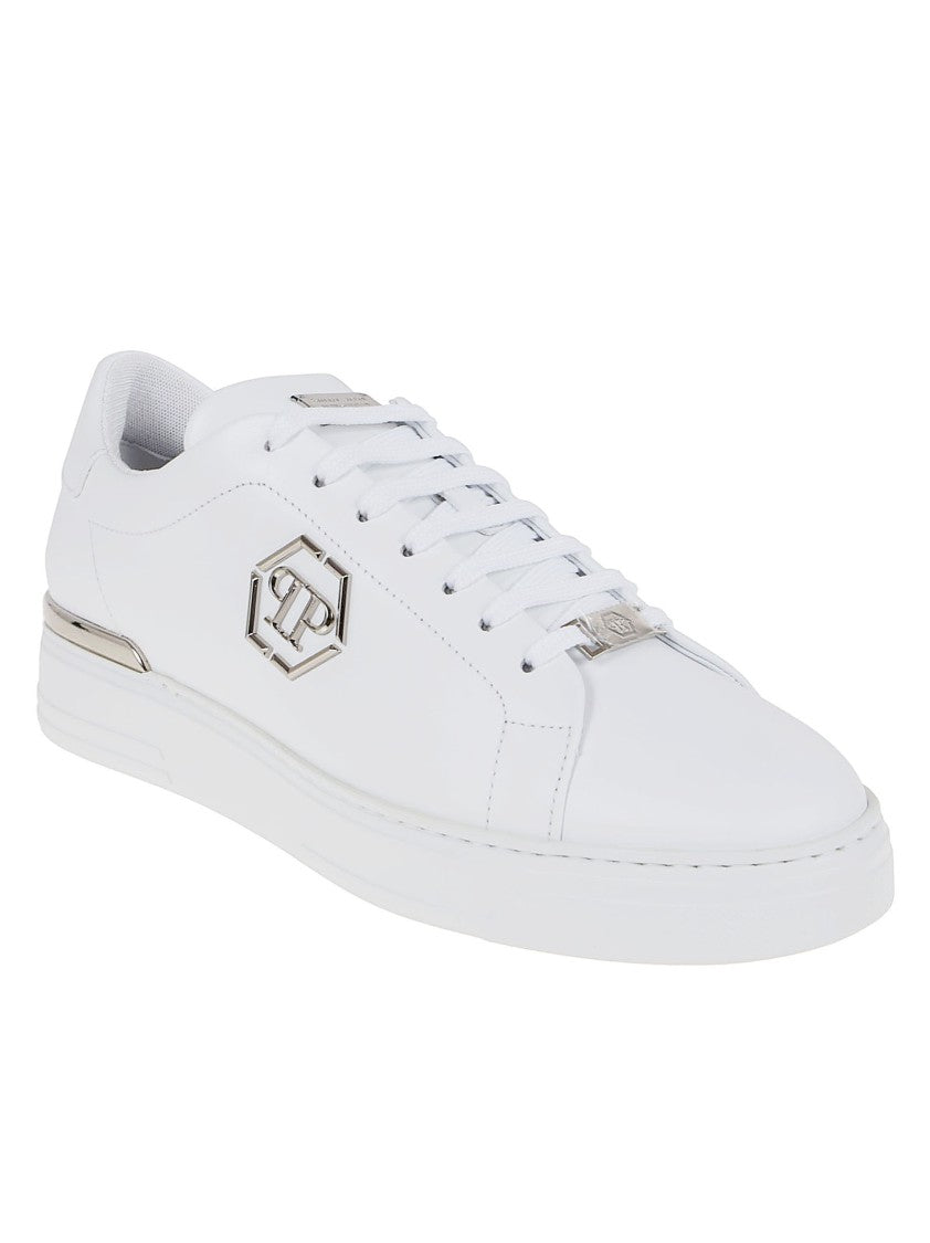 Philipp Plein Low-Top Sneakers With Brass Logo Accents