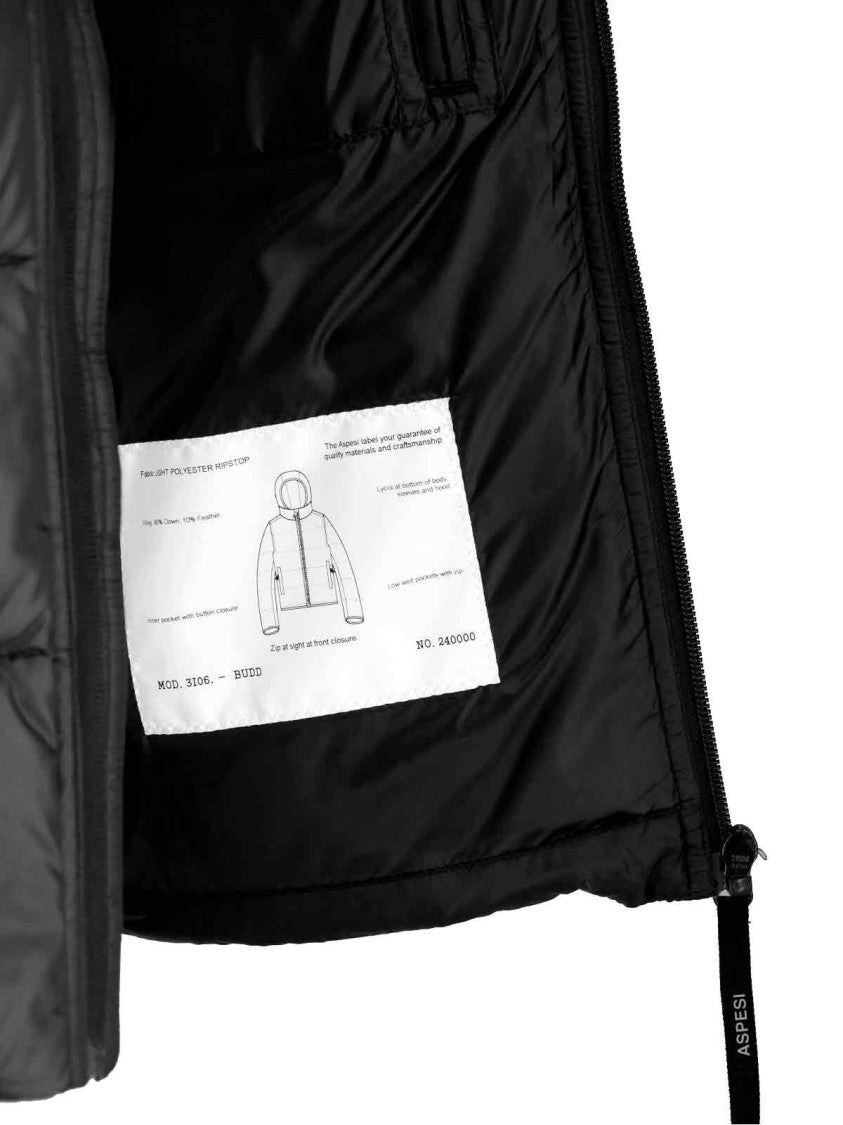 Aspesi Padded Quilted Puffer Jacket – Black