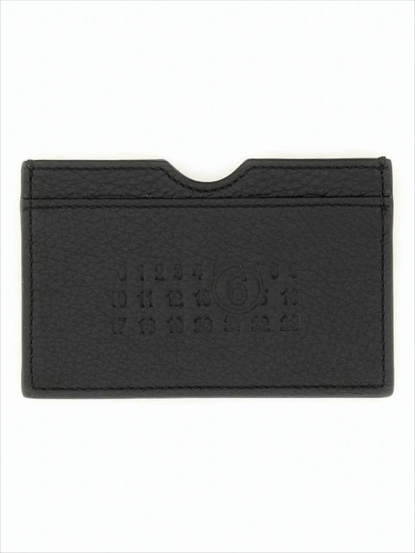 Mm6 By Maison Margiela Textured Calf Leather Card Wallet