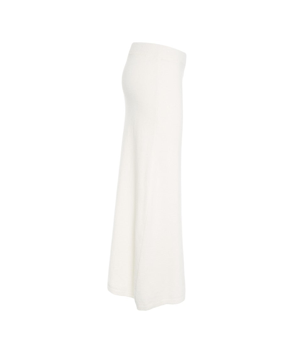 Peuterey Fitted Wool Midi Skirt With A-Line Silhouette