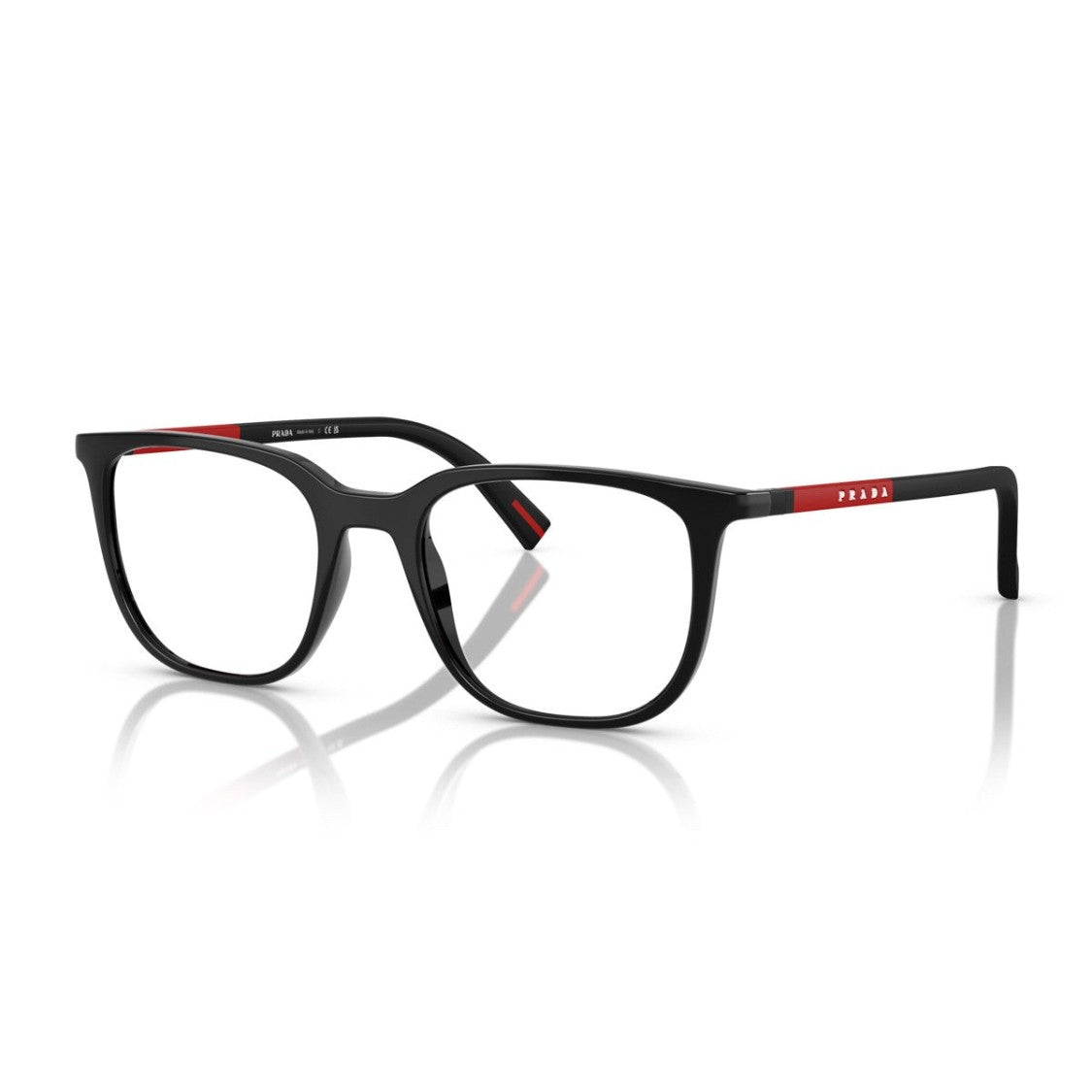 Prada Linea Rossa Black Ps 04Rv Propionate Square Sunglasses
