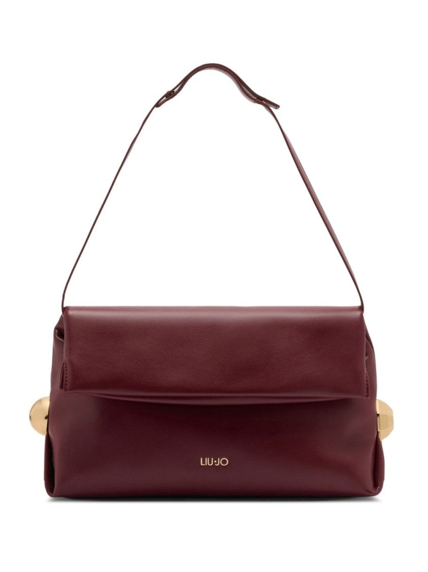 Liu Jo Bordeaux Clutch With Gold-Tone Geometric Accents