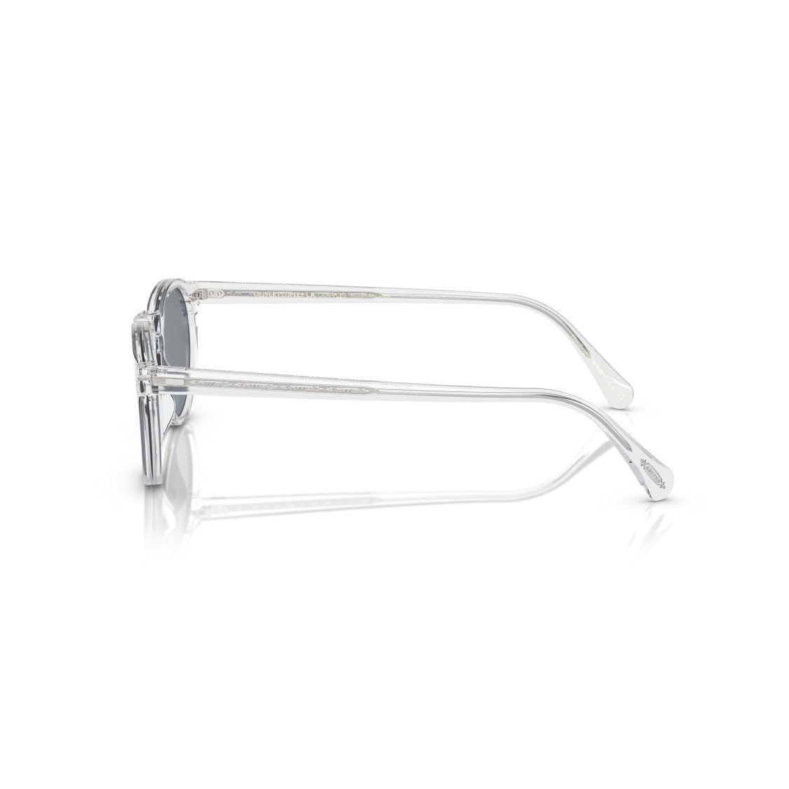 Oliver Peoples 0Ov5217s Transparent Acetate Round Sunglasses With Dark Lenses