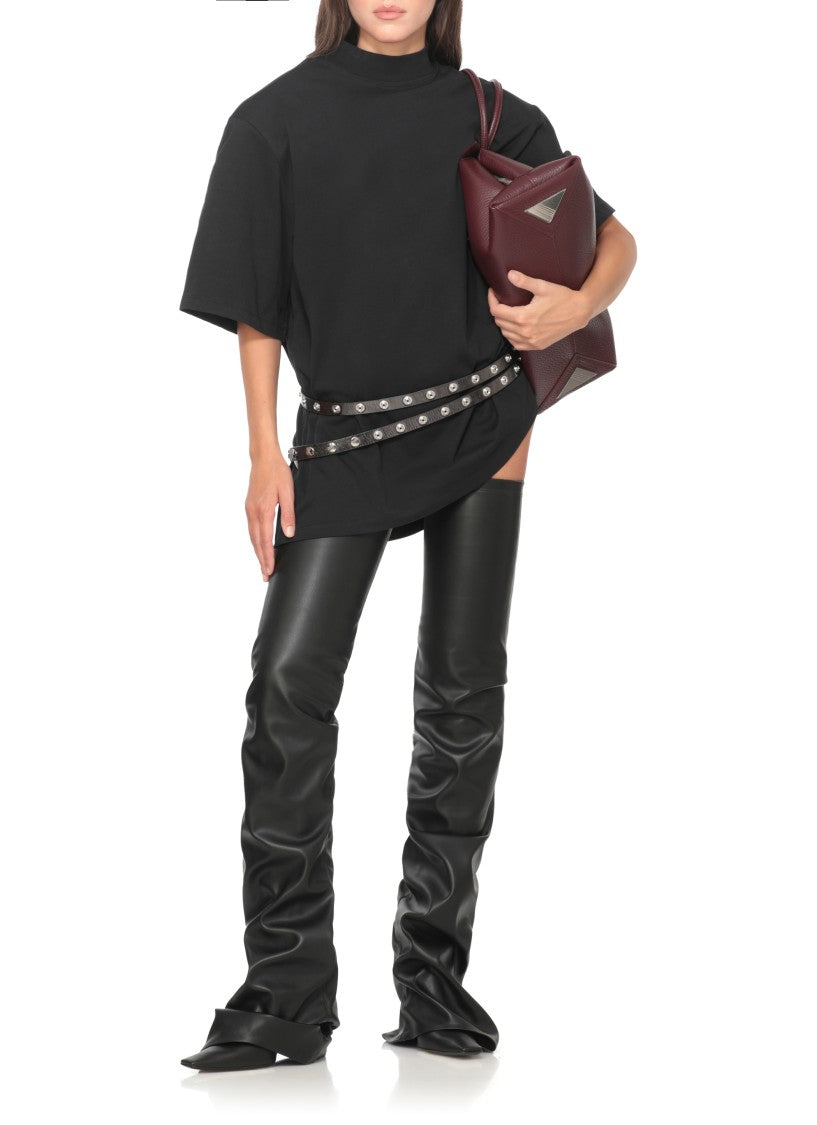 The Attico Tone-On-Tone Embroidered Cotton T-Shirt