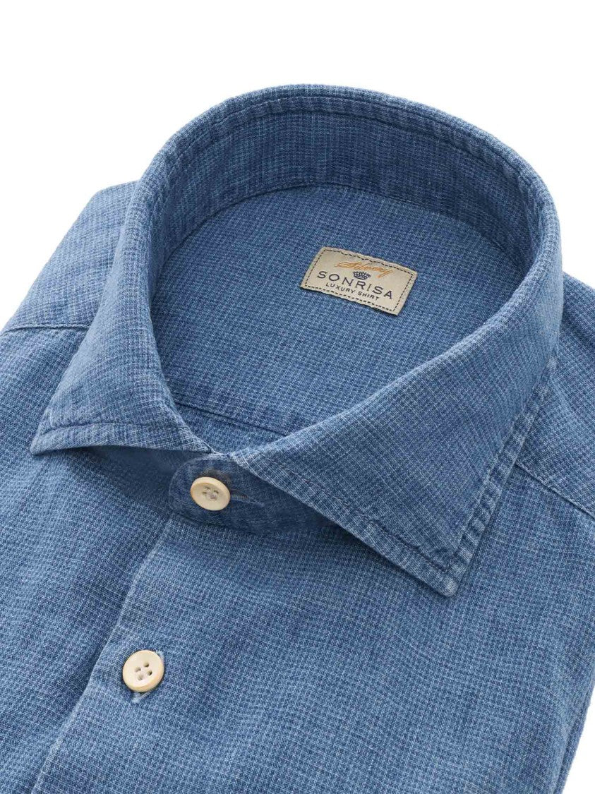 Sonrisa Button-Down Linen-Cotton Shirt