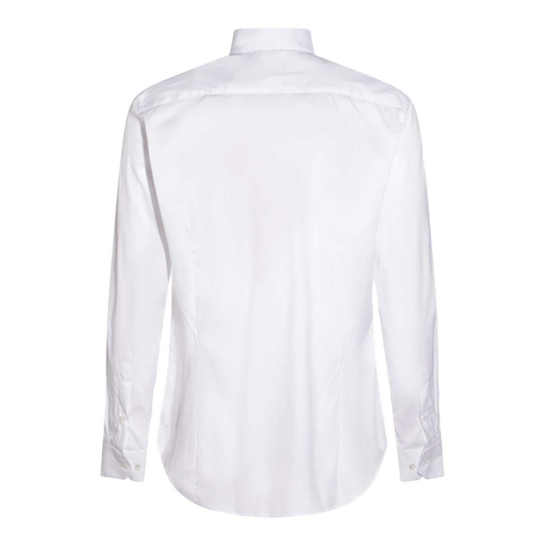 Giorgio Armani Long-Sleeve White Button-Down Shirt With Pointed Collar