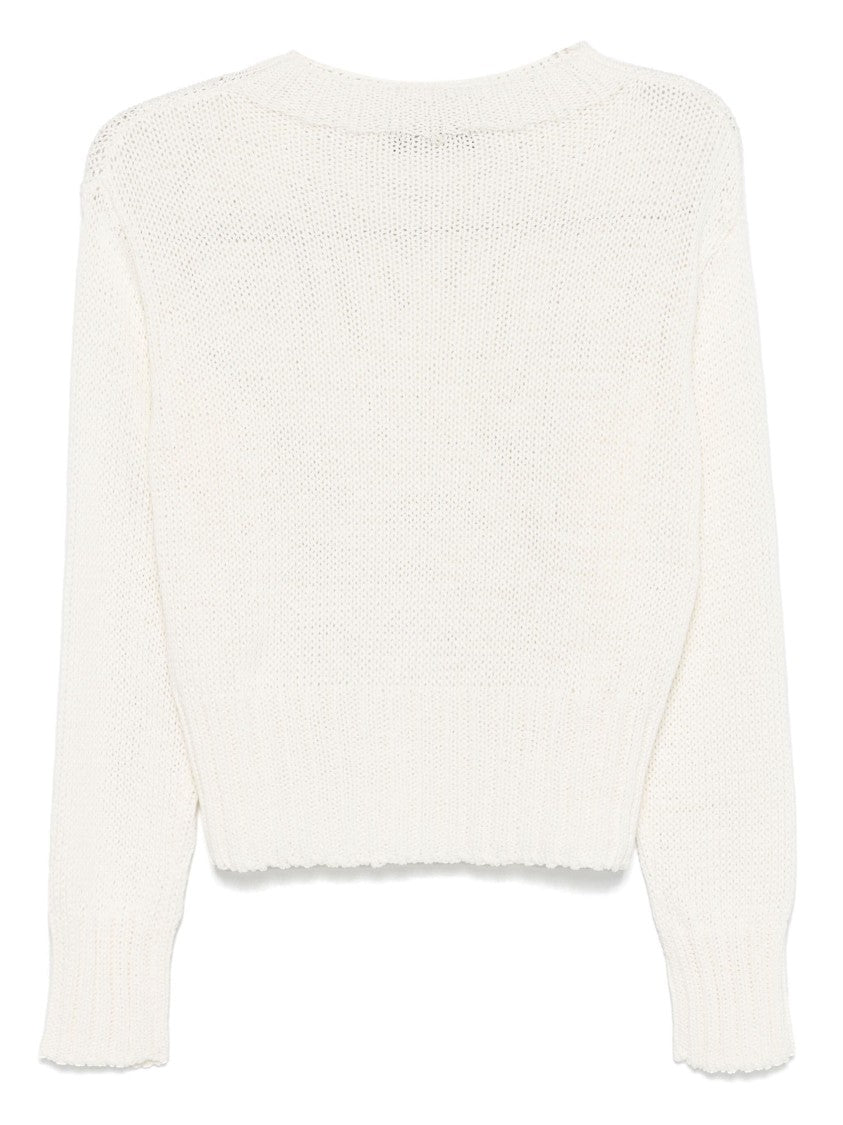 Lorena Antoniazzi Textured Star Pattern Knit Turtleneck Sweater