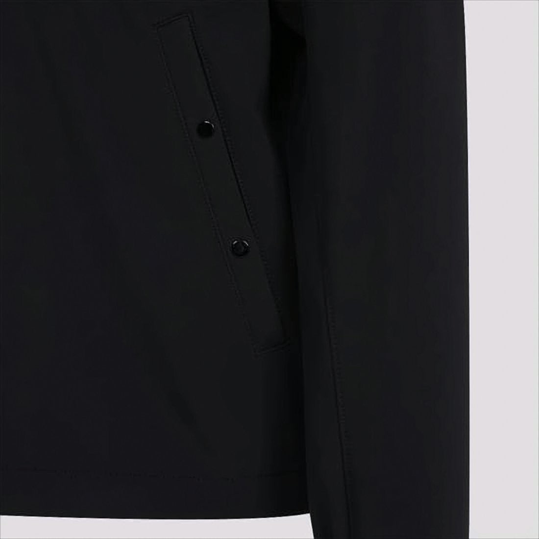 Stone Island High-Collar Jacket With Distinctive Patch