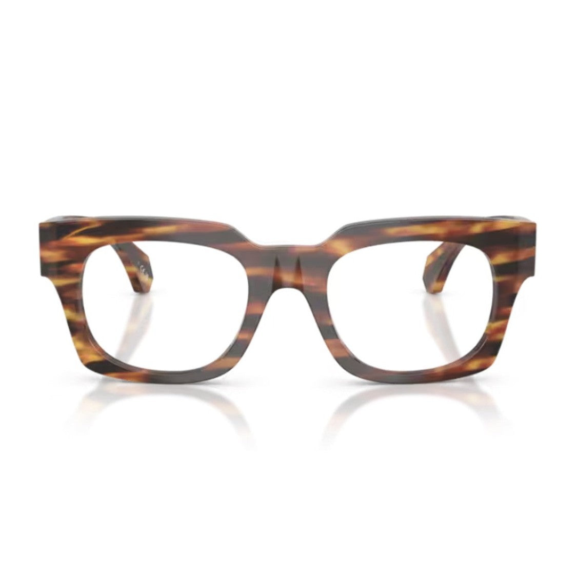 Alain Mikli Havana A03540 Acetate Mottled Square Sunglasses