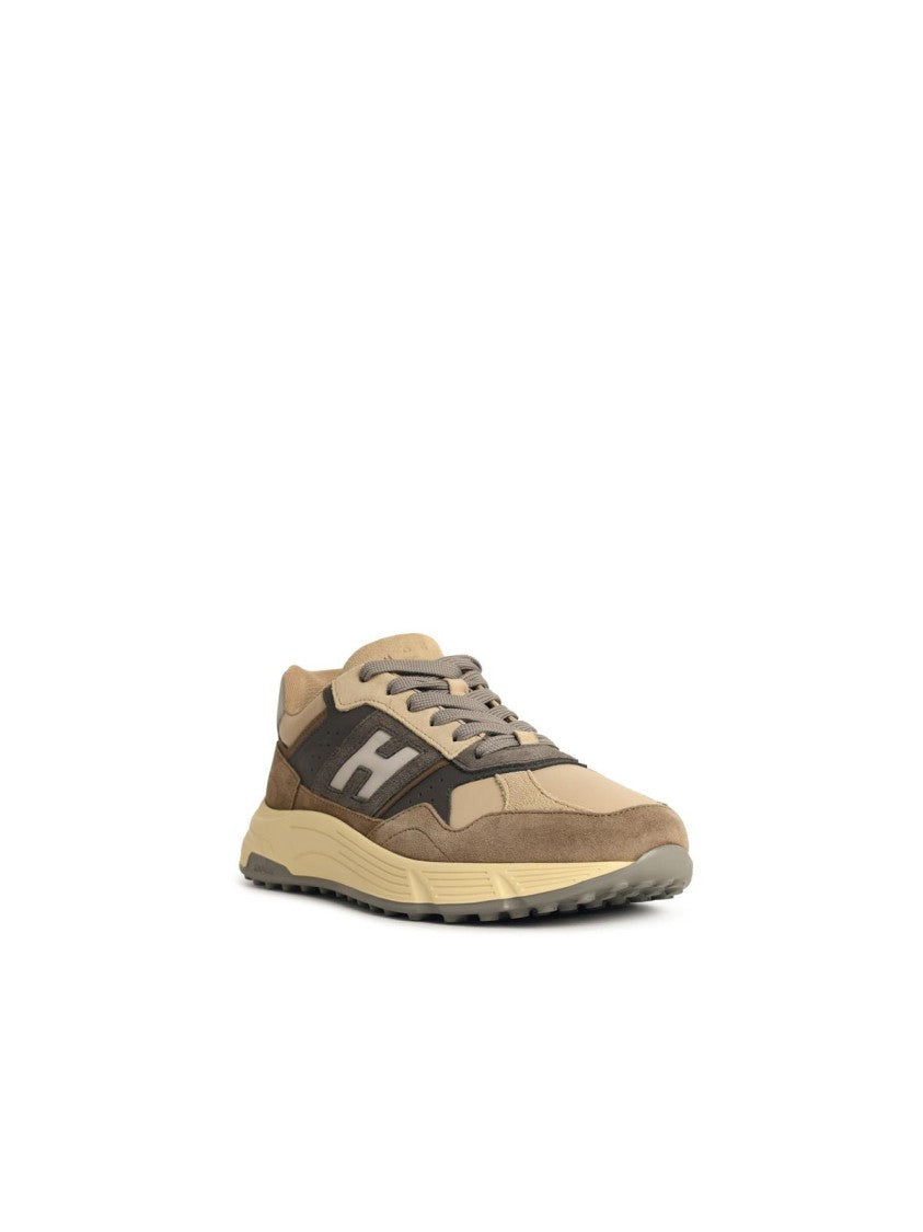 Hogan Hyperlight' Brown Leather Sneakers
