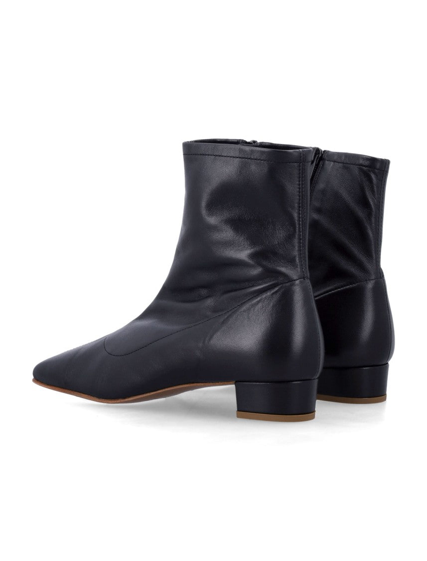 By Far Lambskin Block Heel Boots