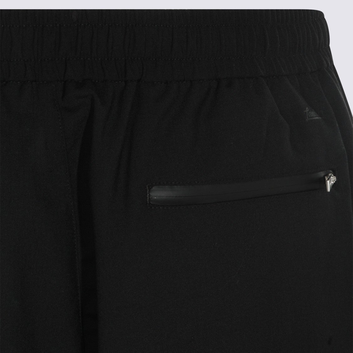 Laminar Straight-Leg Trousers With Elastic Waistband And Zippered Pockets