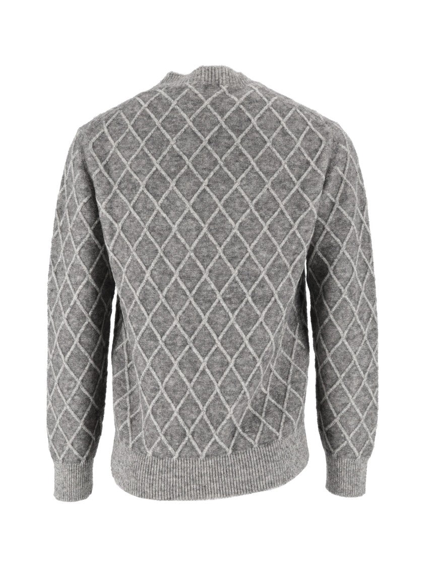 Ballantyne Diamond Knit Crewneck Sweater