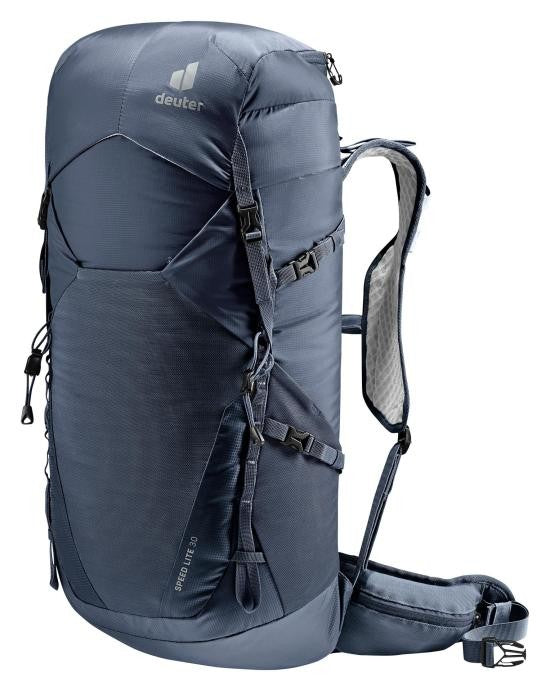 Deuter Cylindrical Blue Backpack With Functional Features