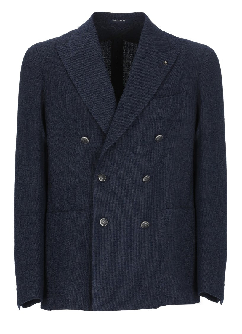 Tagliatore Double Breasted Virgin Wool Jacket
