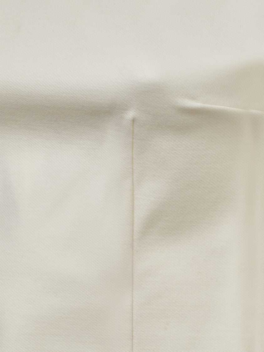 Max Mara Ivory Dress With Refined Tailoring