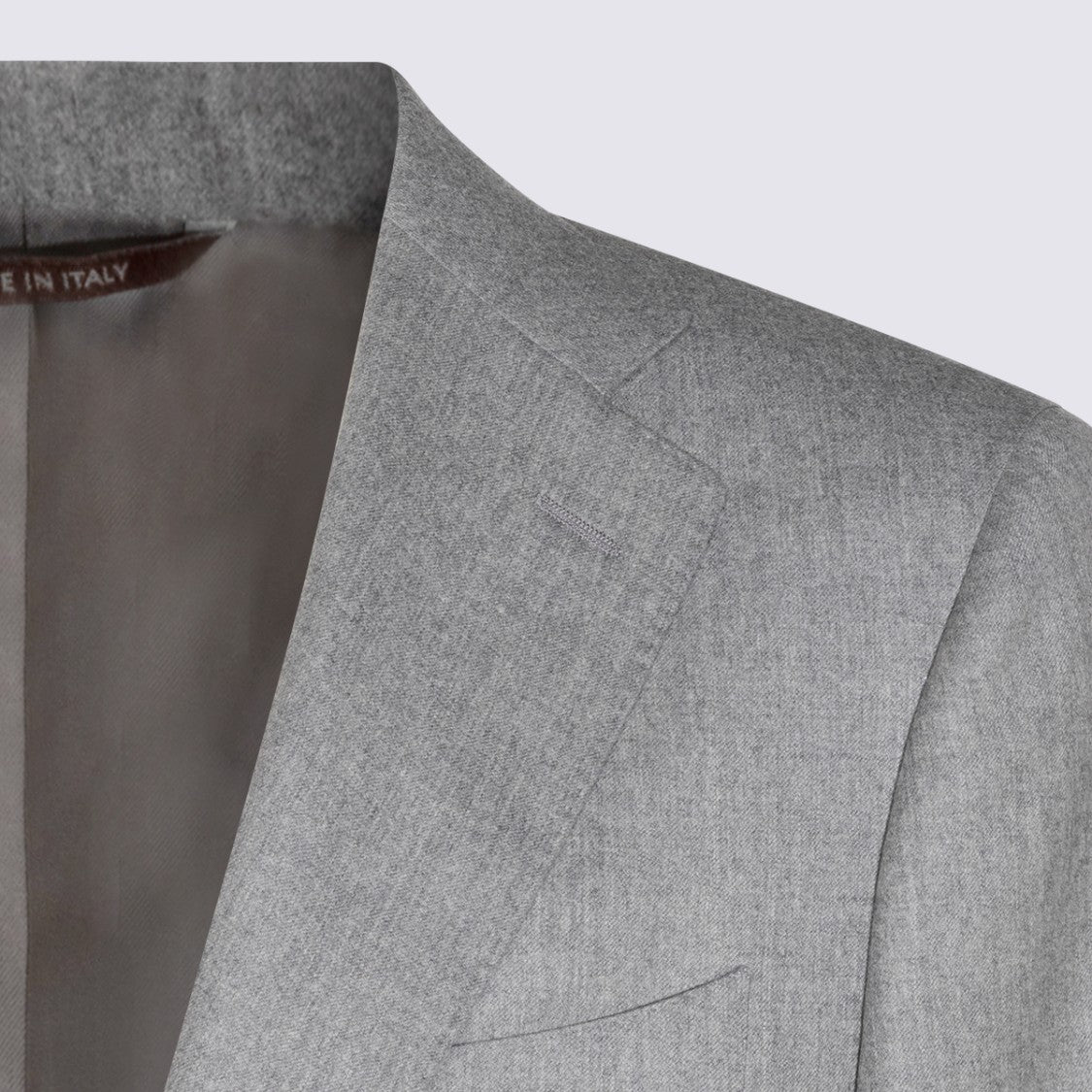 Canali Tailored Light Grey Blazer And Trouser Ensemble