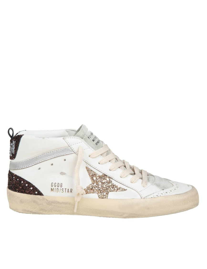 Golden Goose Mid-Top Sneakers In Leather