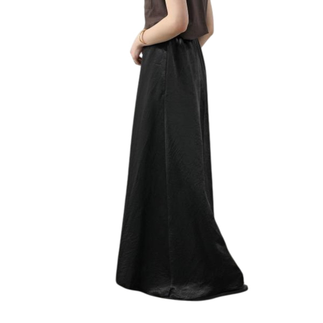 Max Mara Long Black Skirt With Smooth Texture