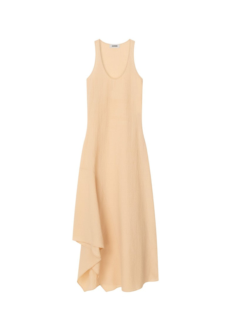 Aeron Gale - Scoop Neck Gathered Dress