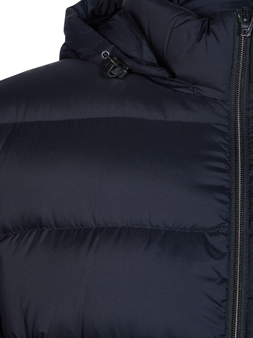 Herno Horizontal Quilted Hooded Down Jacket