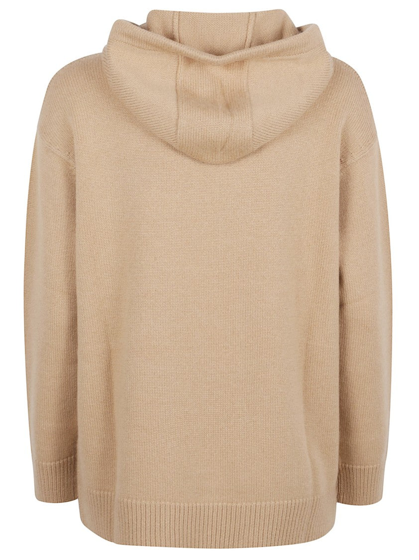 Max Mara Relaxed Fit Hooded Knit Sweater