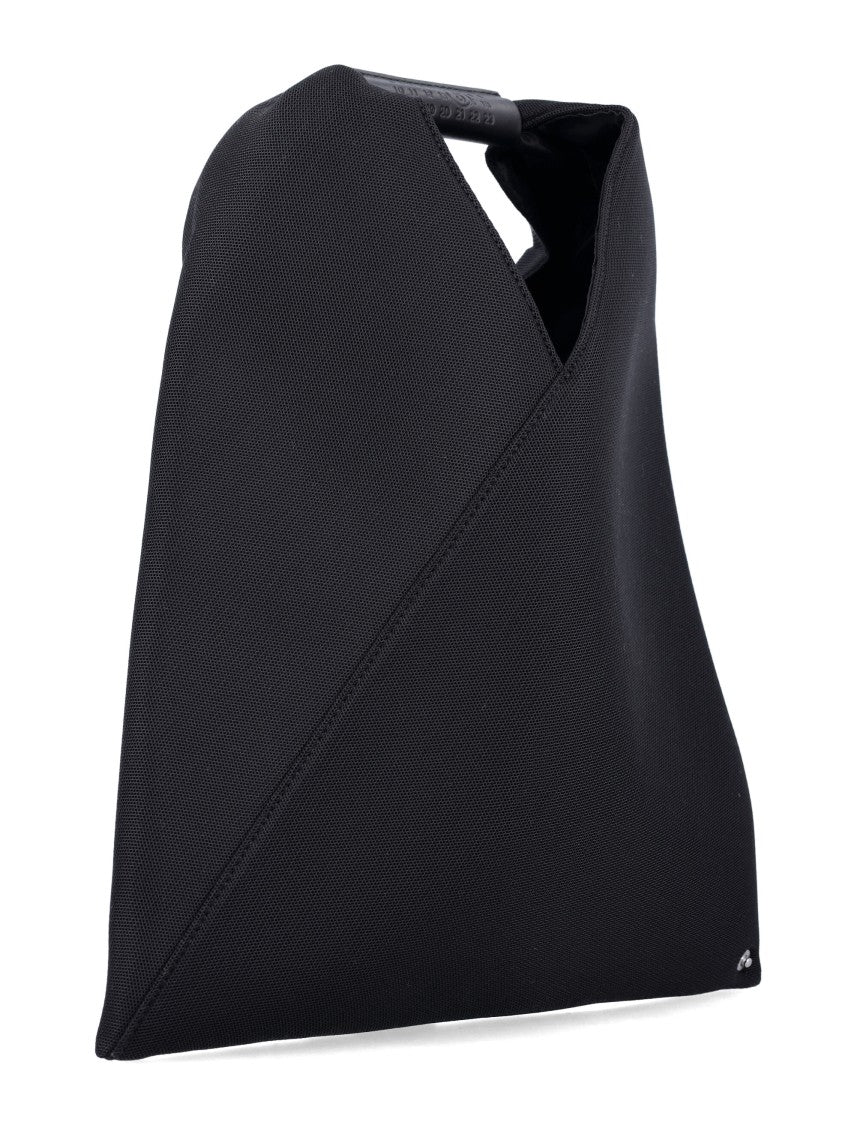 Mm6 By Maison Margiela Compact Triangular Mesh Bag With Embossed Stitching