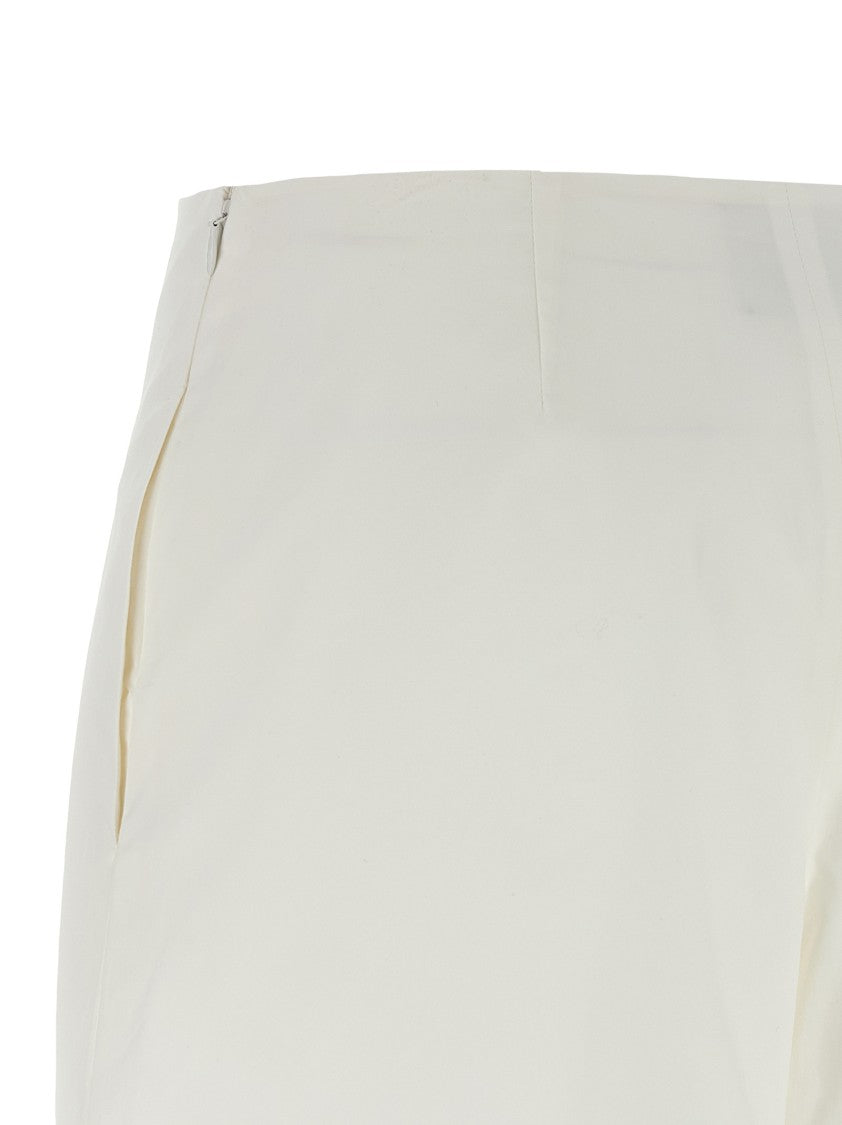 Giovanni Bedin Tailored White Cotton Poplin Shorts