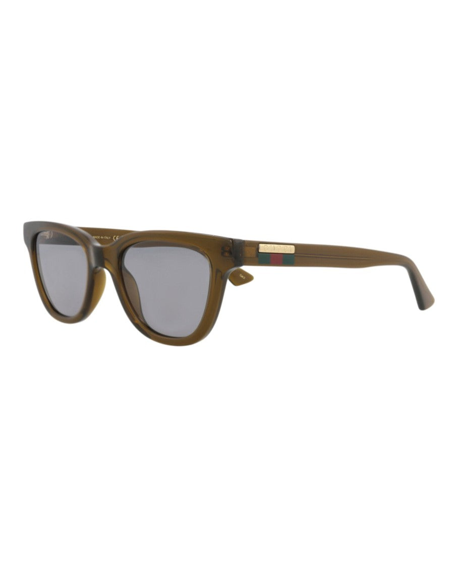 Gucci Square-Frame Injection Sunglasses With Saddle Nose Bridge