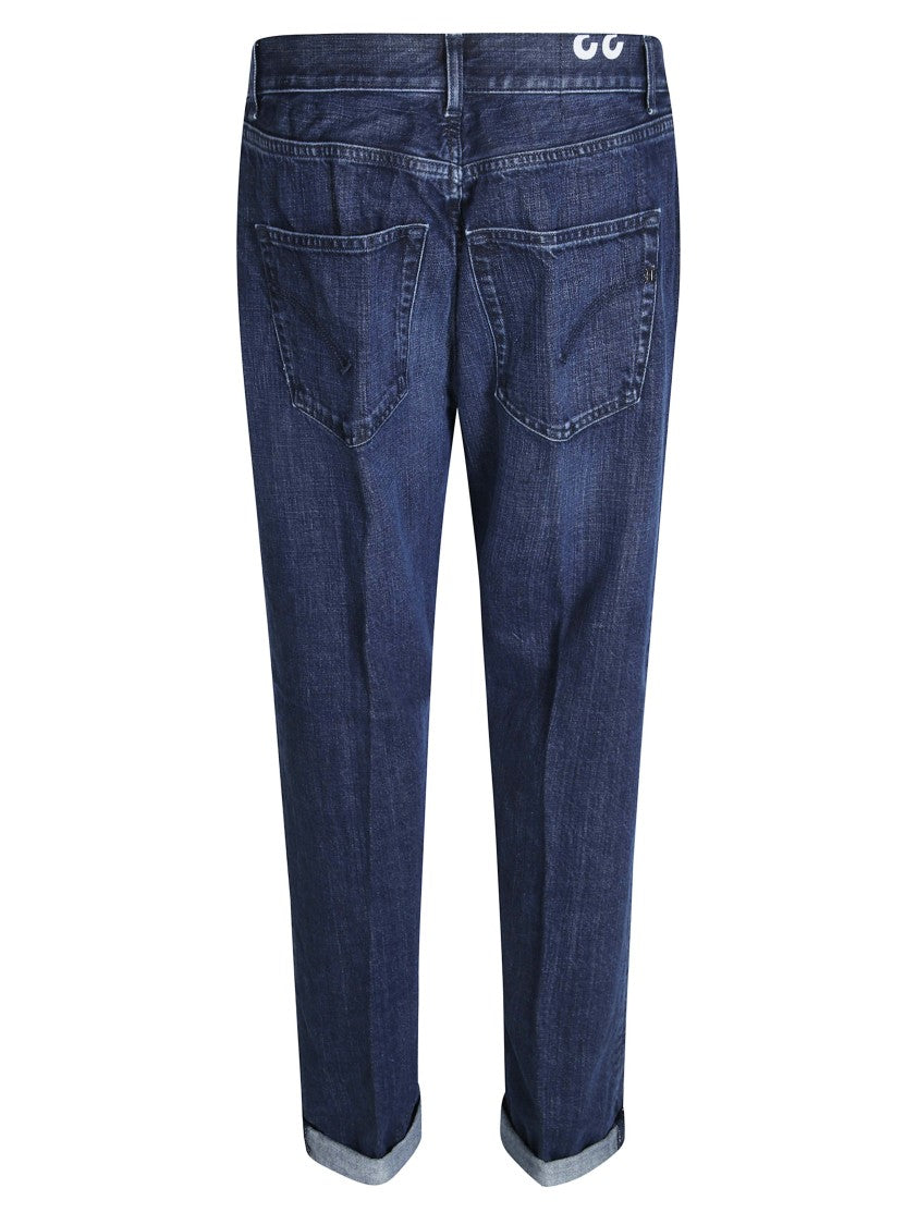 Dondup Ervin Straight-Leg Whiskered Jeans