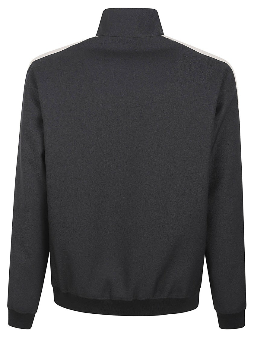 Valentino Garavani Black Knit Sweater With Zip Front