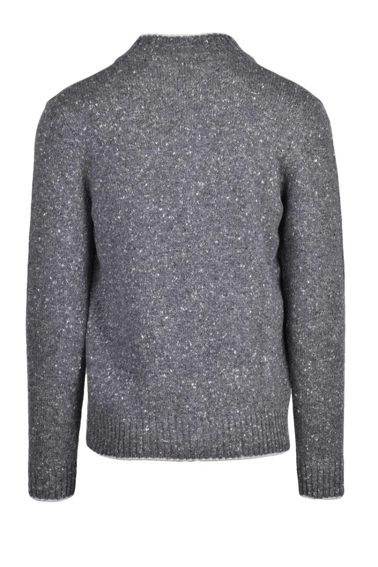 Eleventy Wool Cashmere Button Cardigan - Grey