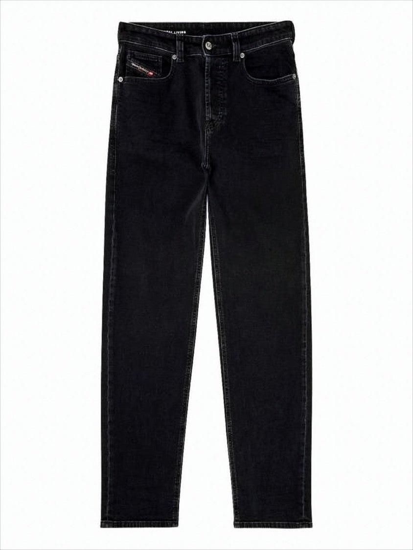 Diesel Black Straight-Leg Denim Pants