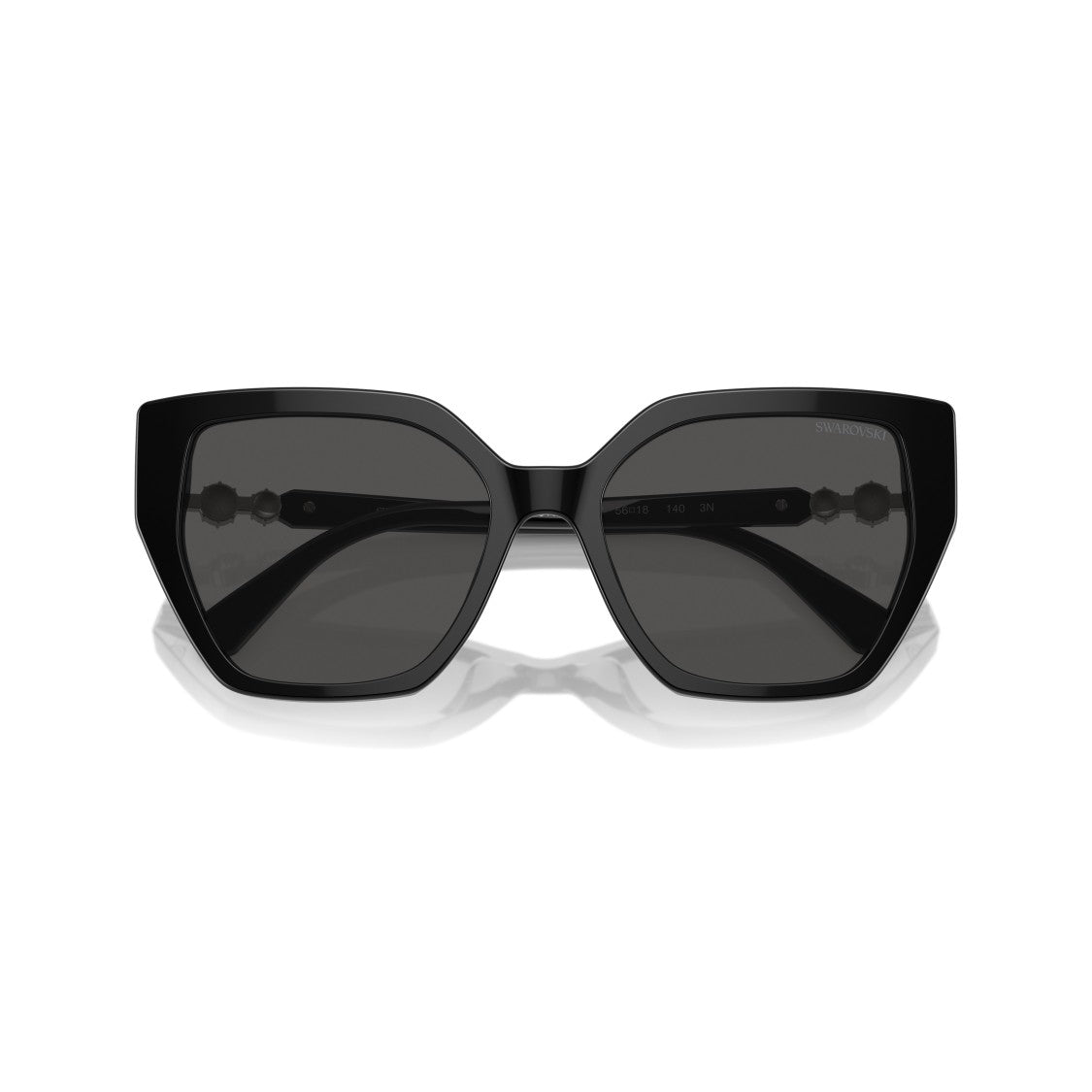 Swarovski 0Sk6016 Oversized Square Frame Sunglasses With Crystal Accents