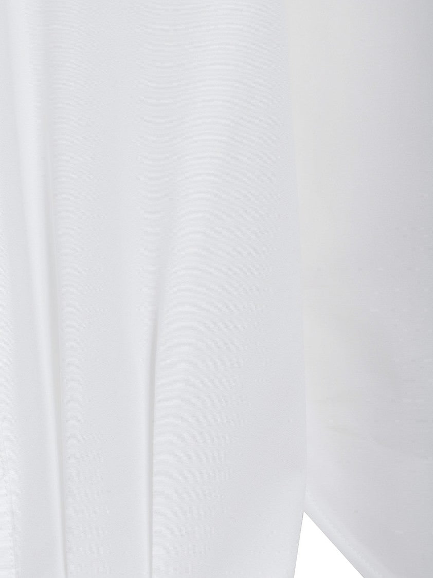 Saint Laurent Button-Down Shirt With Lavallière Collar And Structured Shoulders