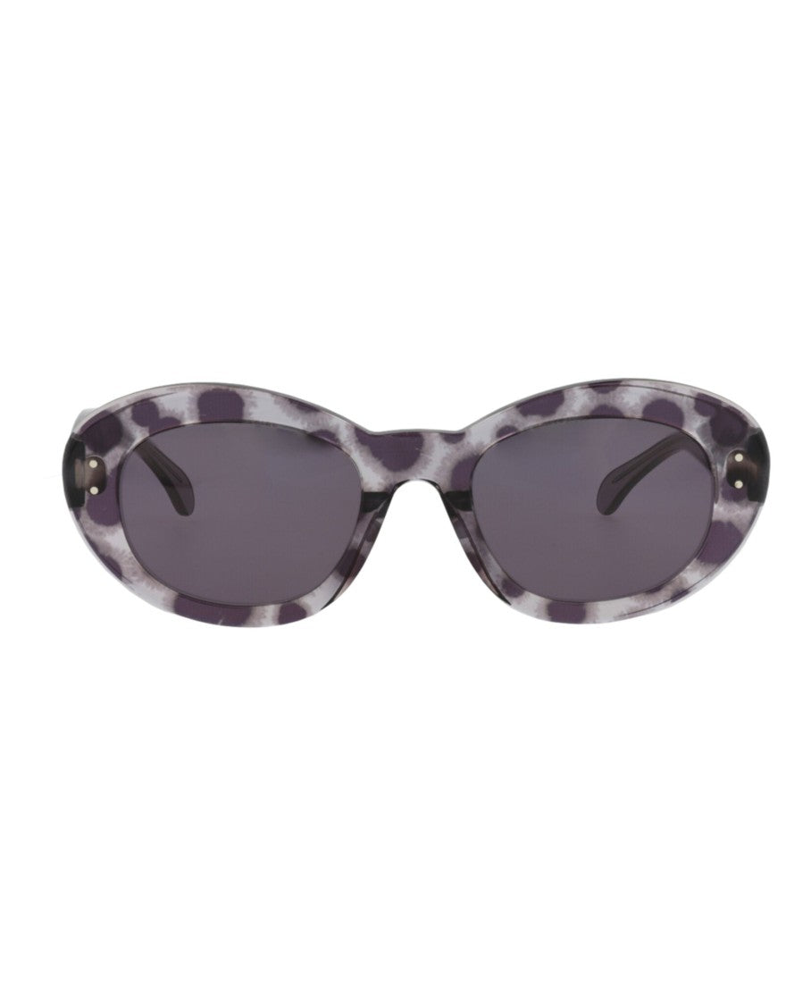 Alaïa Round-Frame Acetate Sunglasses
