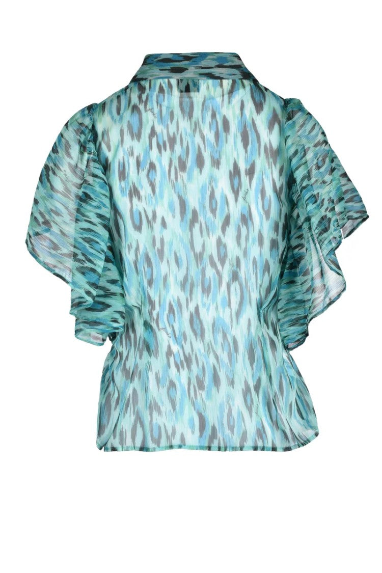 Pinko Green Polyester Shirt