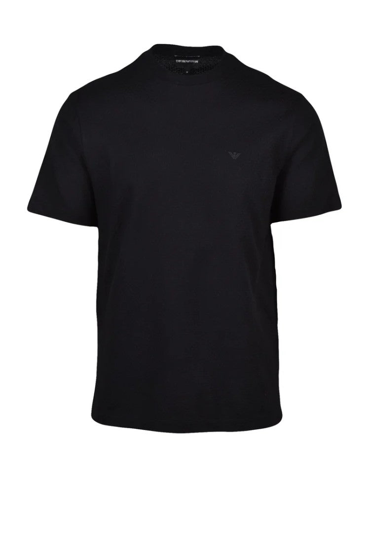 Emporio Armani Black Cotton Men's T-Shirt