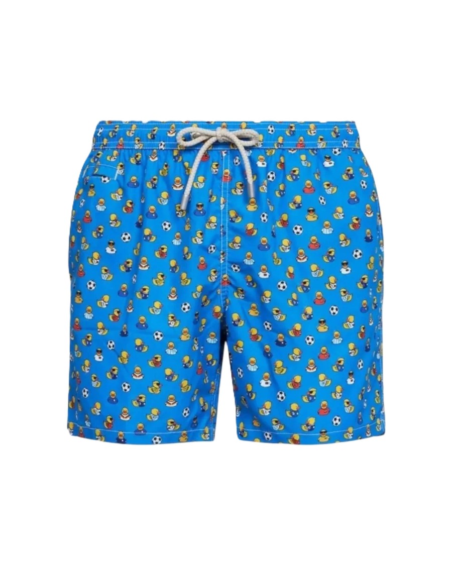 Mc2 Saint Barth Blue Lighting Micro Fantasy Swim Shorts