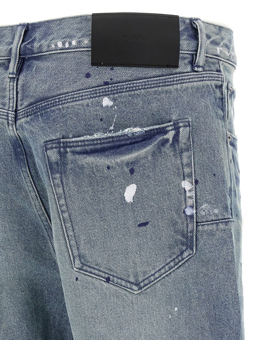 Purple 'Patch Repairs Foil' Jeans