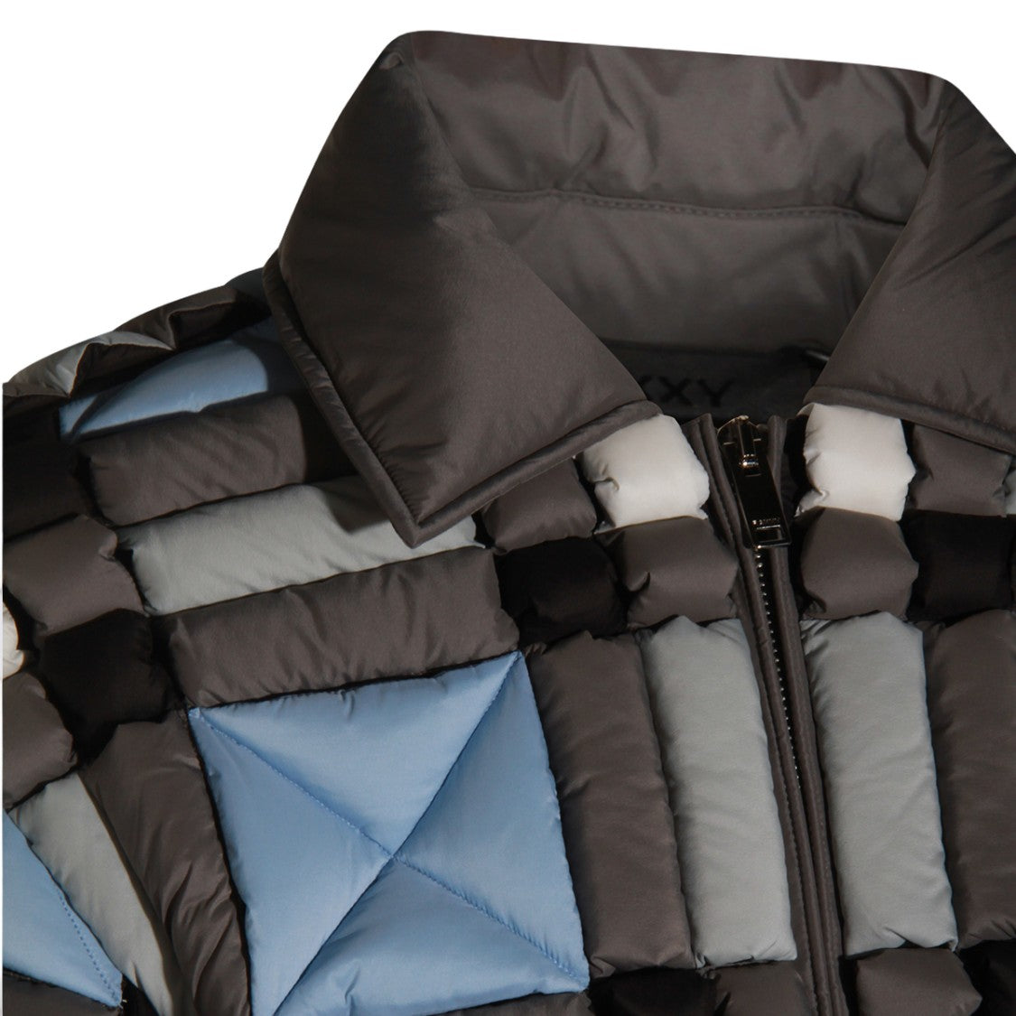 Raxxy Padded Checkered Casual Jacket With Structured Collar