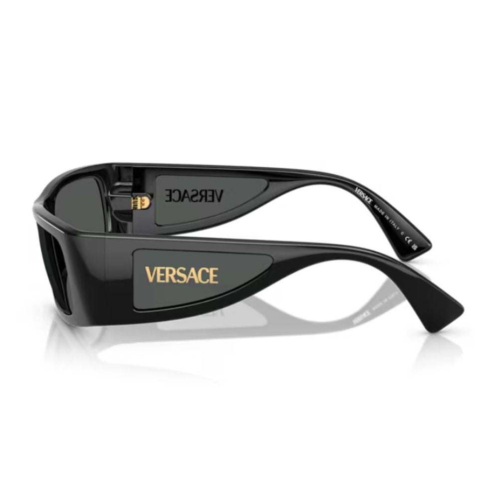 Versace 0Ve4482 Lens Logo Bold Rectangular Frame Sunglasses
