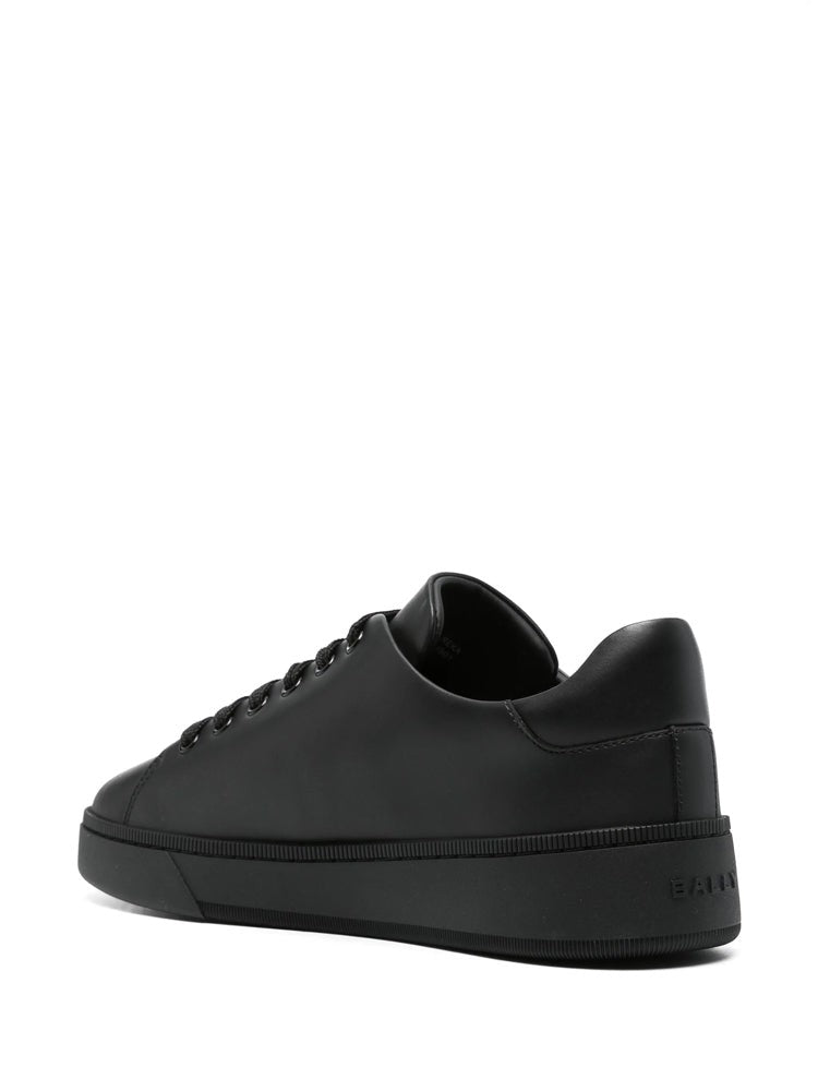 Bally Black Minimalist Low-Top Leather Sneakers