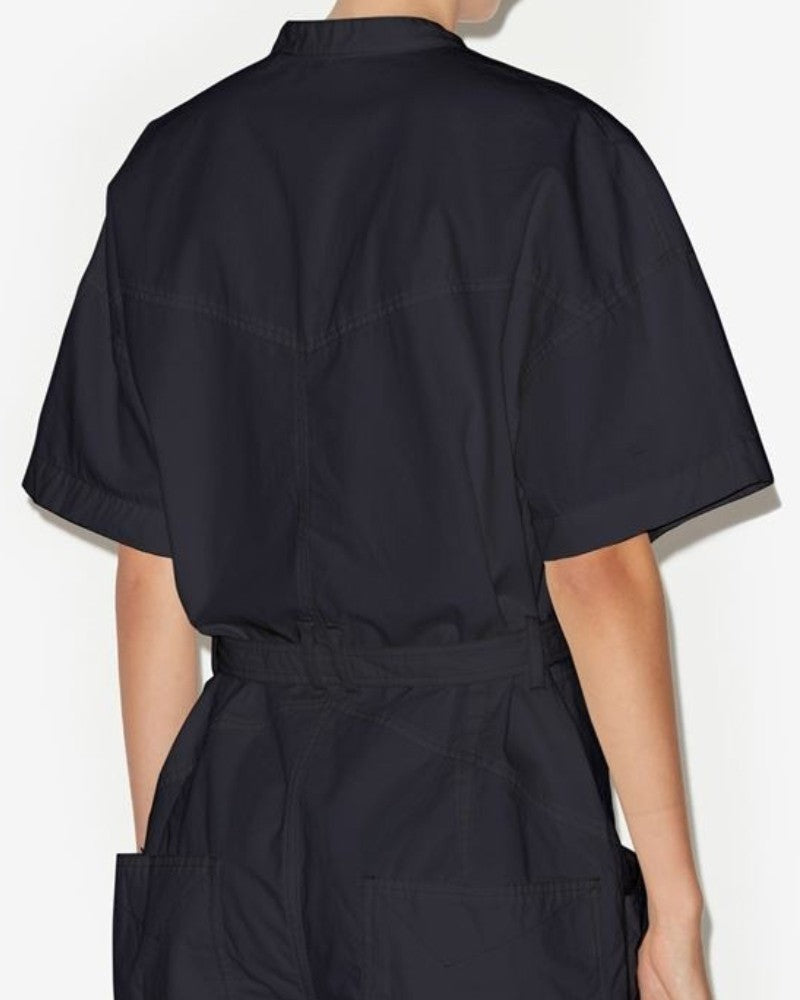 Isabel Marant Short-Sleeved Blouse With Front Button Closure