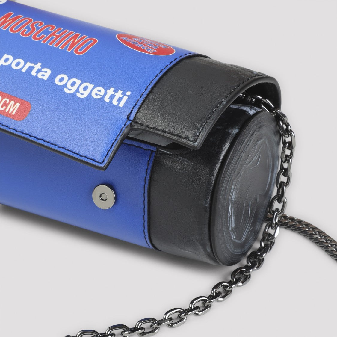 Moschino Compact Cylindrical Shoulder Bag